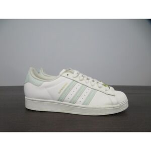 Adidas Superstar W Shoes Womens 11 White Mint Leather Shell Toe Sneakers HQ6963